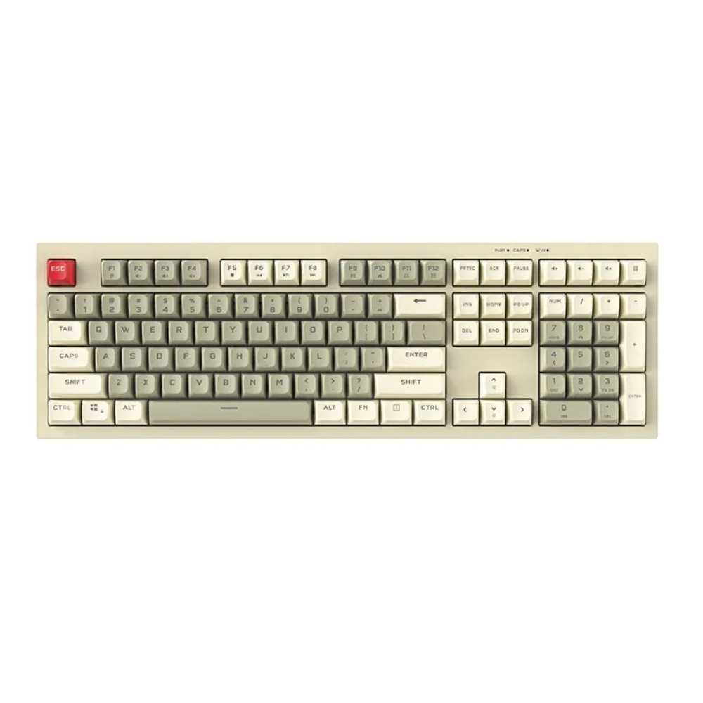 Teclado Gamer Membrana Aigo USB Tipo C Retro Cinza - FG108