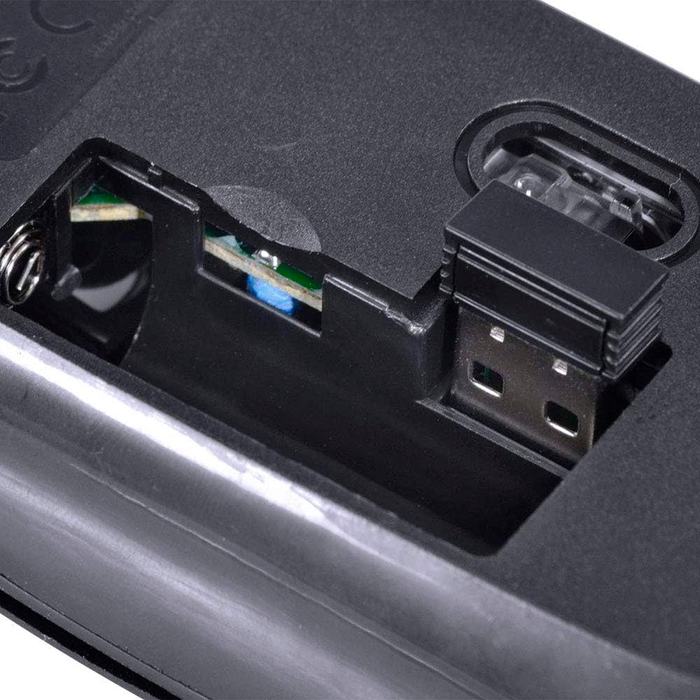 Mouse Sem Fio Wireless Dynamik Flat Vinik Preto 2.4Ghz 1200dpi Usb - DM100
