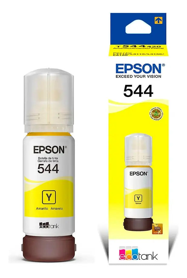 Refil De Tinta Epson T544420 65ml - Amarelo - P/ L3150 L3110 L5190