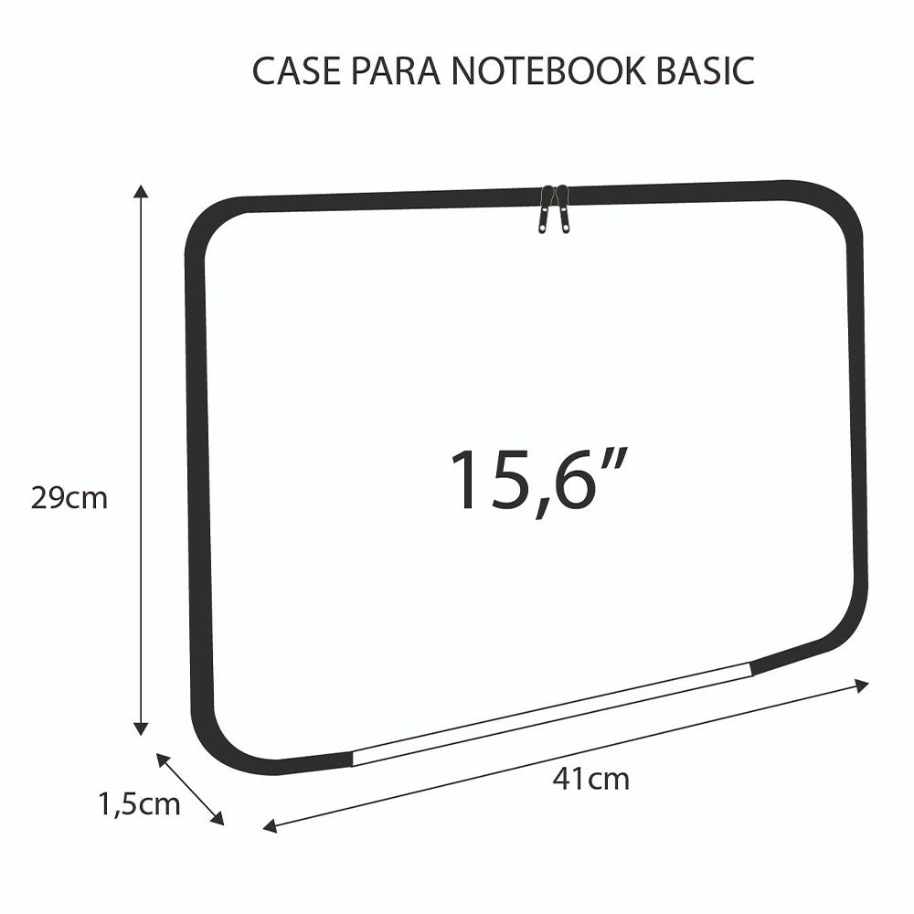 Case para Notebook 15.6 Pols Reliza Azul - 007826 Truedata
