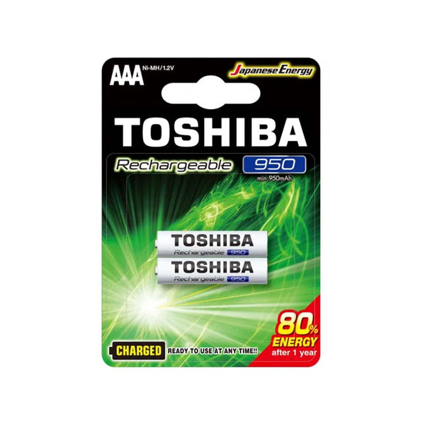 Pilha Recarregável AAA 950mah Toshiba (Blister C/2 Pilhas) - TNH03GAE
