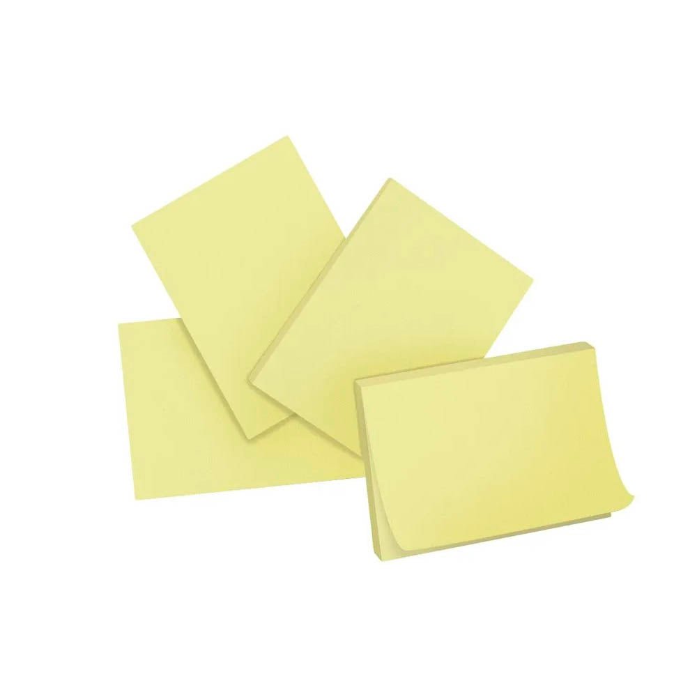 Bloco Adesivo 38x50mm Amarelo c/ 400 Folhas (4 Blocos) Keep - EI013 - Truedata