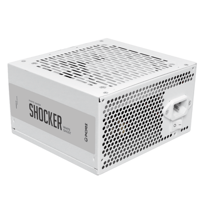 Fonte Real Gamer Atx 500w Shocker 80 Plus Standard PCYes Pfc Ativo White Ghost Branca - PF500SHWG