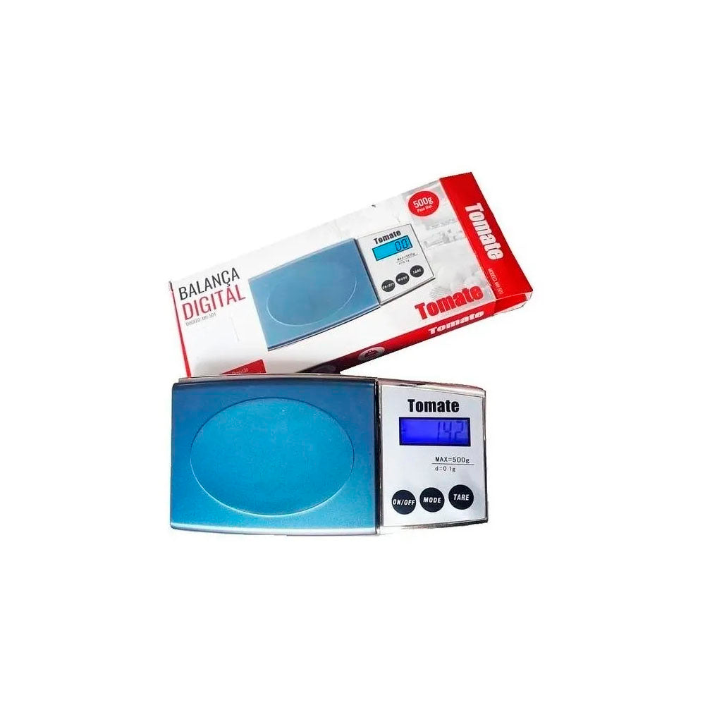 Balança Digital Portátil de Alta Precisão Tomate - Até 500Gr - MH-501 Truedata