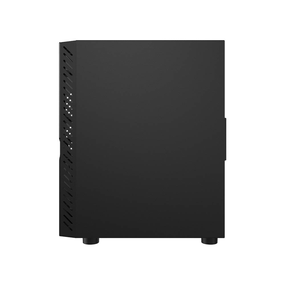 Gabinete Gamer PCYes Set Black Vulcan C/ Lateral em Vidro Temperado Preto - GSBVPBR