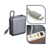 Carregador Portátil Power Bank AGold 10000Mah 22.5W Tipo C + USB + Tipo C Femea Branco - BTE-103
