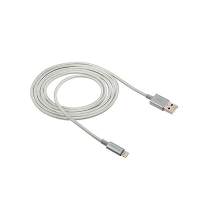 Cabo Usb-A Macho P/ Lightning Macho 1,5mt Intelbras em Nylon Branco 15NB - 4830061