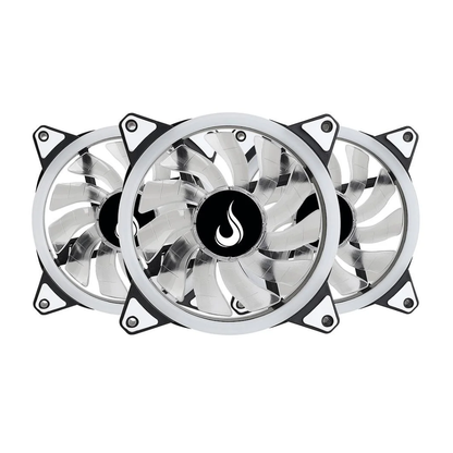 Kit 3x Cooler Fan  Rise Mode Energy ARGB  120mm  1650rpm + Controladora  - FN-02-RGB-5V