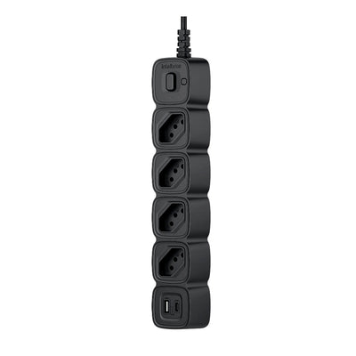 Filtro de Linha Protetor Eletronico 4 Tomadas Intelbras C/ 2 Usb Preto EPE 2004 - 4300954
