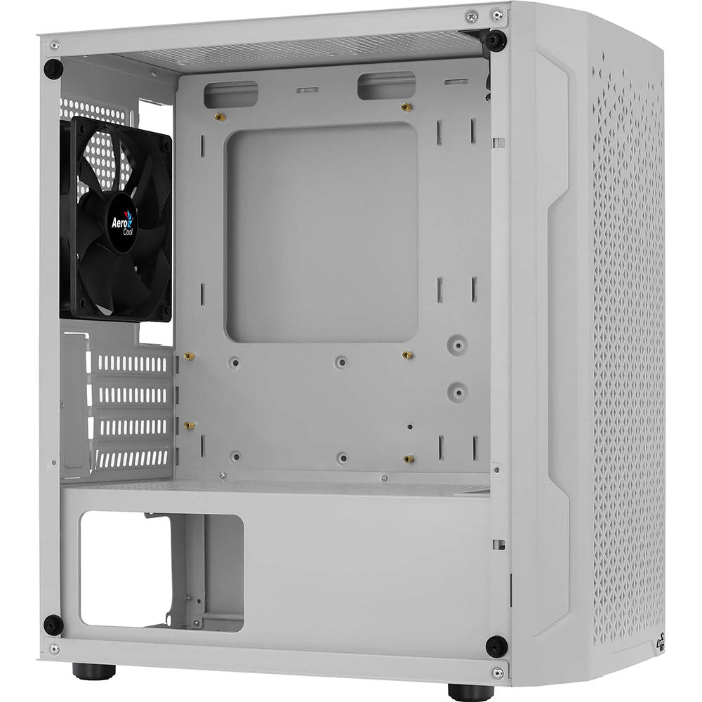 Gabinete Gamer Aerocool Mini Trinity Com lateral em Vidro Temperado Branco - 73881