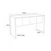 Mesa para Computador MDP/MDF 136cm Branco Fosco Multilaser - EI075