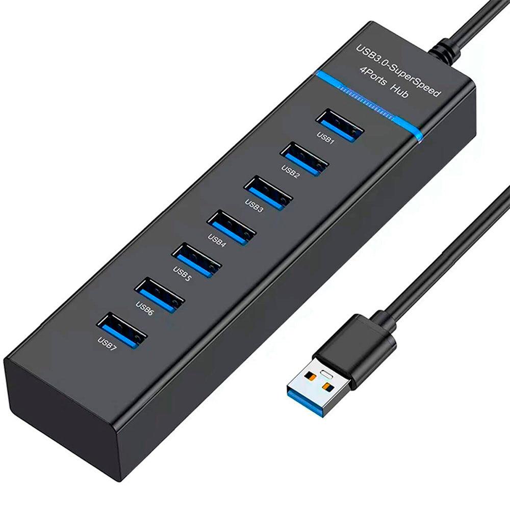 Hub Usb 7 Portas 3.0 Super Speed - HUB-307
