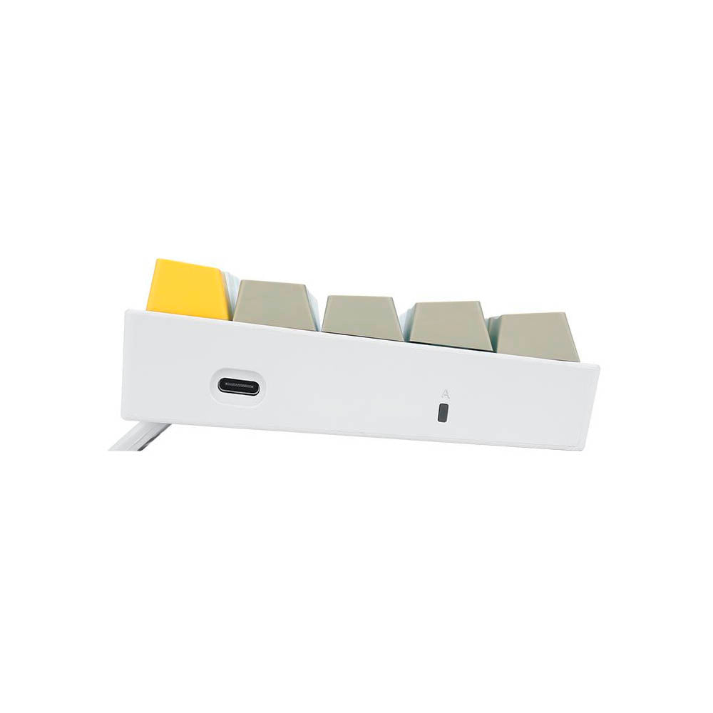 Teclado Gamer Mecânico Redragon Lakshmi Daylight Led Branco Switch Marrom - K606-YL GY WT (PT-BR) Truedata