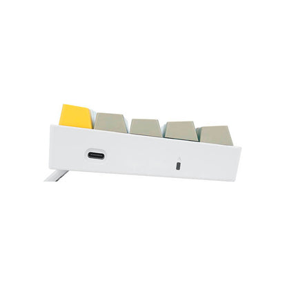 Teclado Gamer Mecânico Redragon Lakshmi Daylight Led Branco Switch Marrom - K606-YL GY WT (PT-BR) Truedata