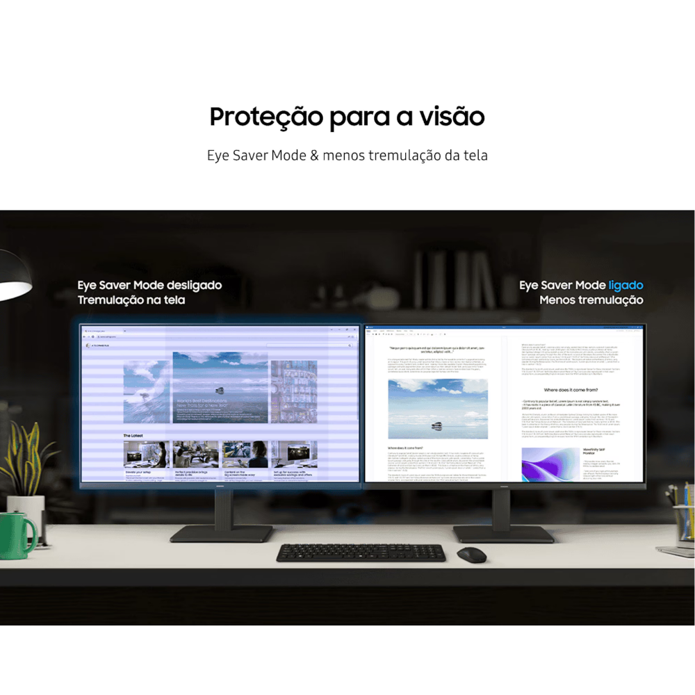 Monitor Gamer Led 27 Pols Samsung S3 Essential Full Hd IPS 1920 x 1080 120Hz Hdmi 5ms - LS27F320GALMZD