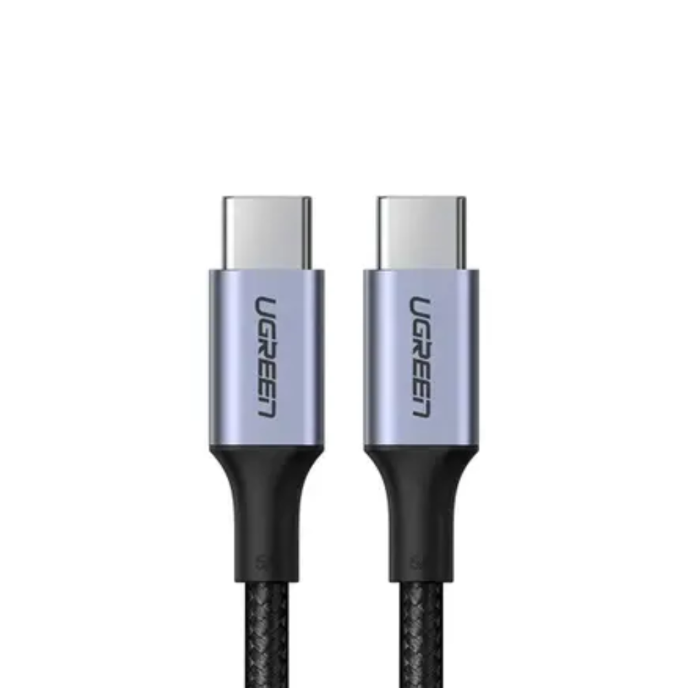 Cabo de Dados Usb Tipo C UGreen 100W 5A 2Mts Preto - US316