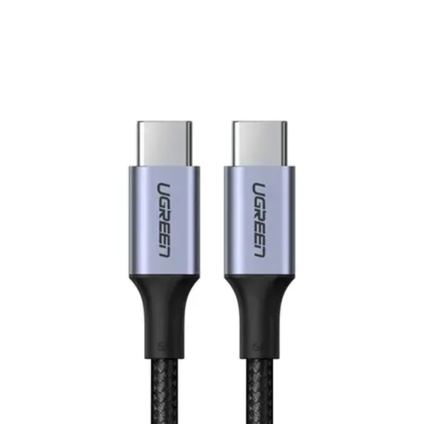 Cabo de Dados Usb Tipo C UGreen 100W 5A 2Mts Preto - US316