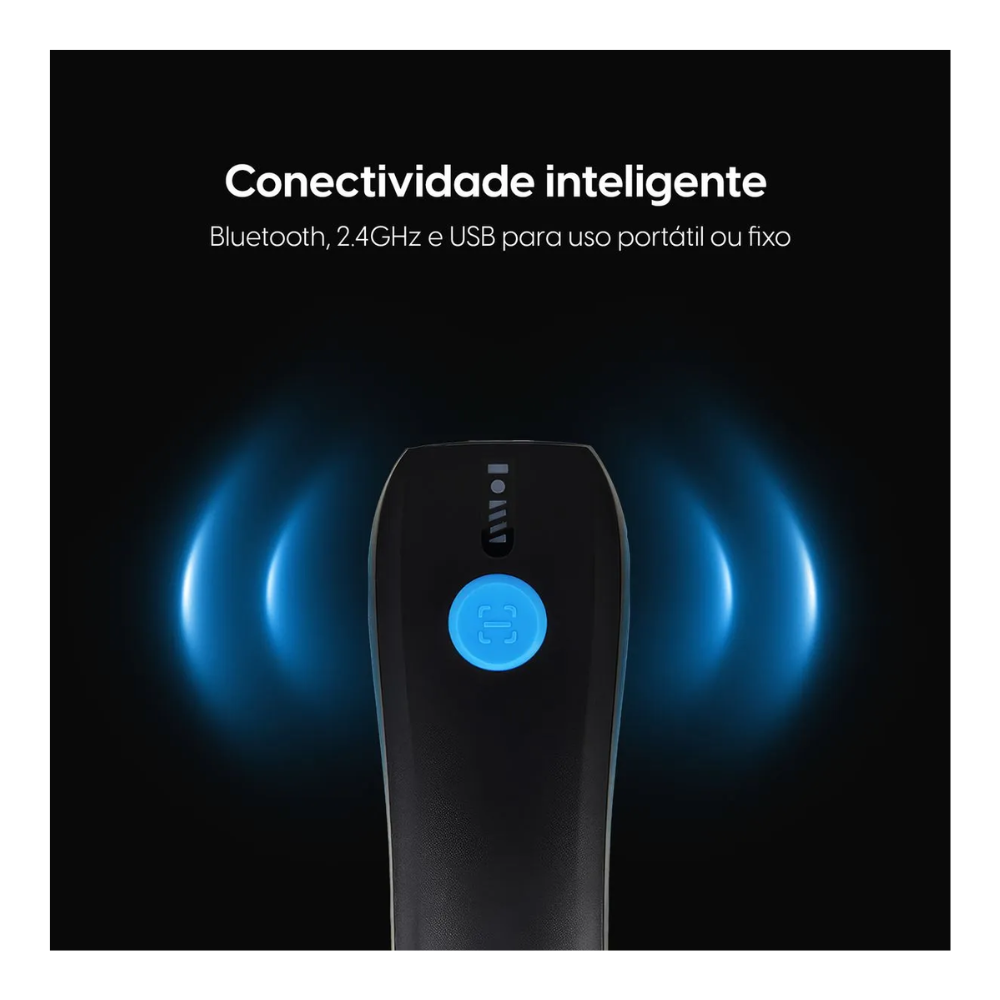 Leitor De Código De Barras Elgin 1d 2d Sem Fio Bluetooth - BR240