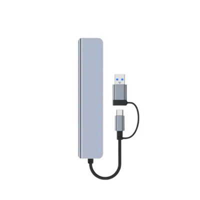 Hub Adaptador Usb-A / Usb-C Macho  7 em 2 P/ 5x USB-A 2x Usb-C Femea B-Max - BM-8644