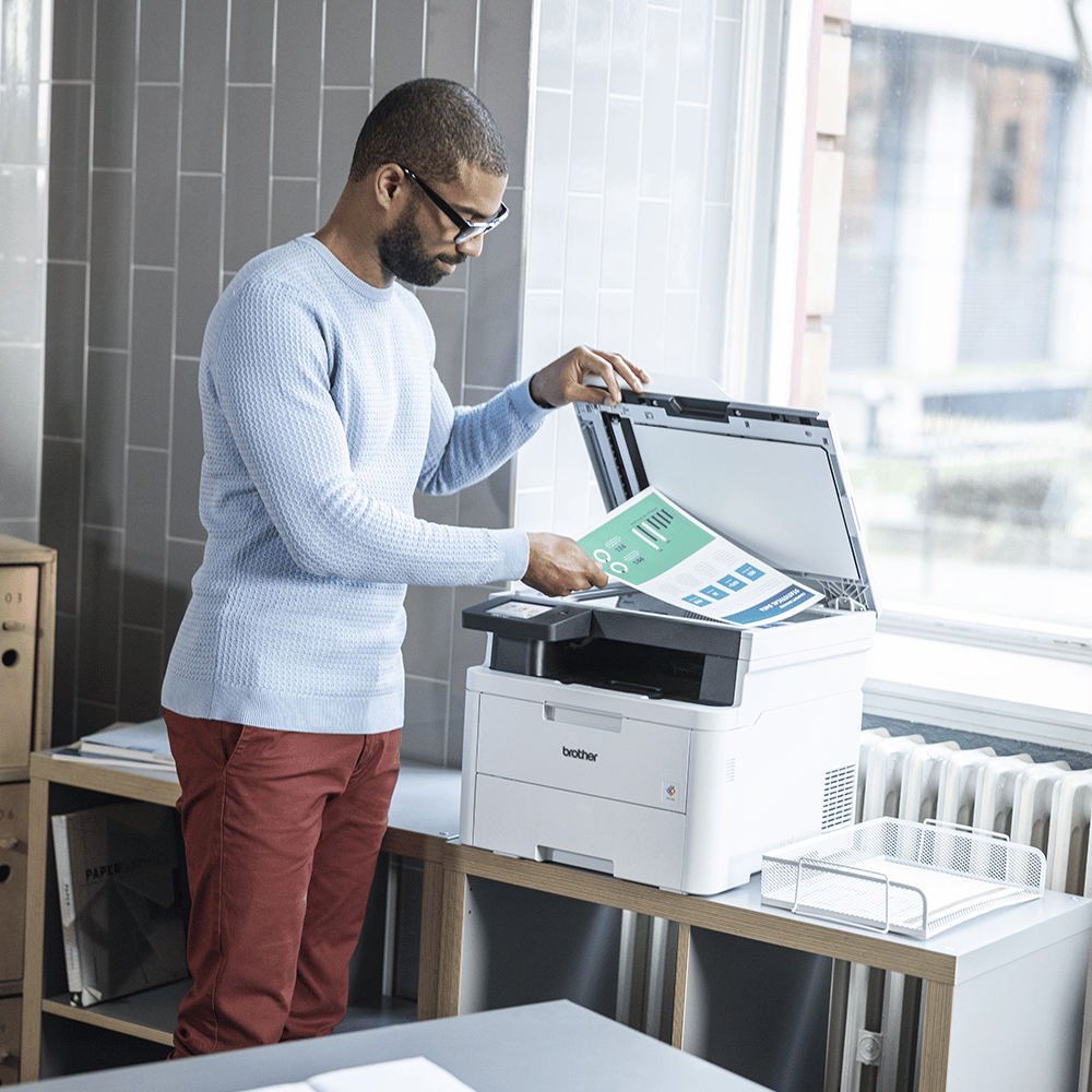 Impressora Multifuncional Laser Brother Colorida Dcp-L3560cdw Duplex Usb Rede Wi-fi 26ppm 110v - Toner Tn-219