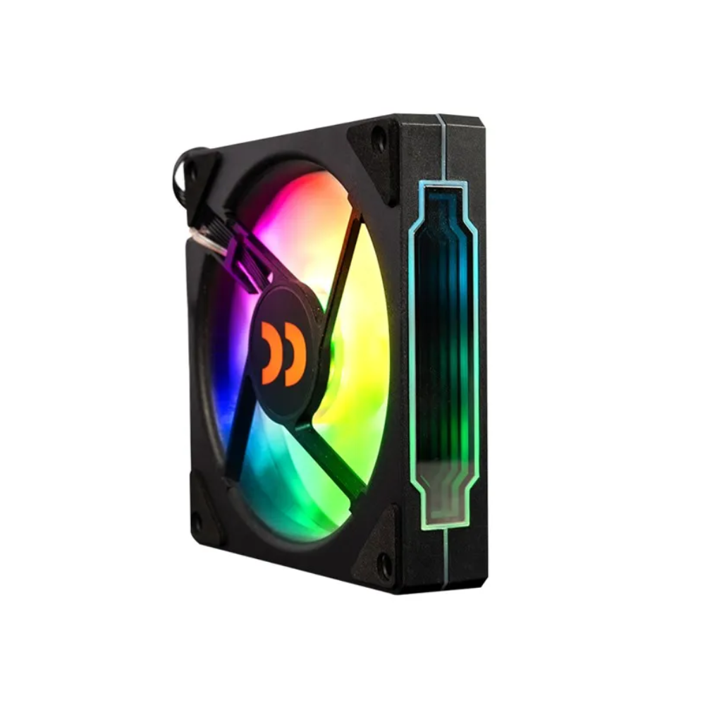 Kit 3 Coolers Fan para Gabinete Rhadium 120mm C/ Controladora e Controle Remoto Preto -  RHA-COO-0002