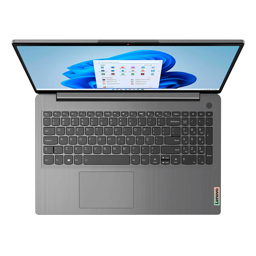 Notebook Lenovo Ultrafino IdeaPad 3i Intel Core I5-1135G7 8gb 256gb Ssd Win11 Home 15.6 Pols Cinza