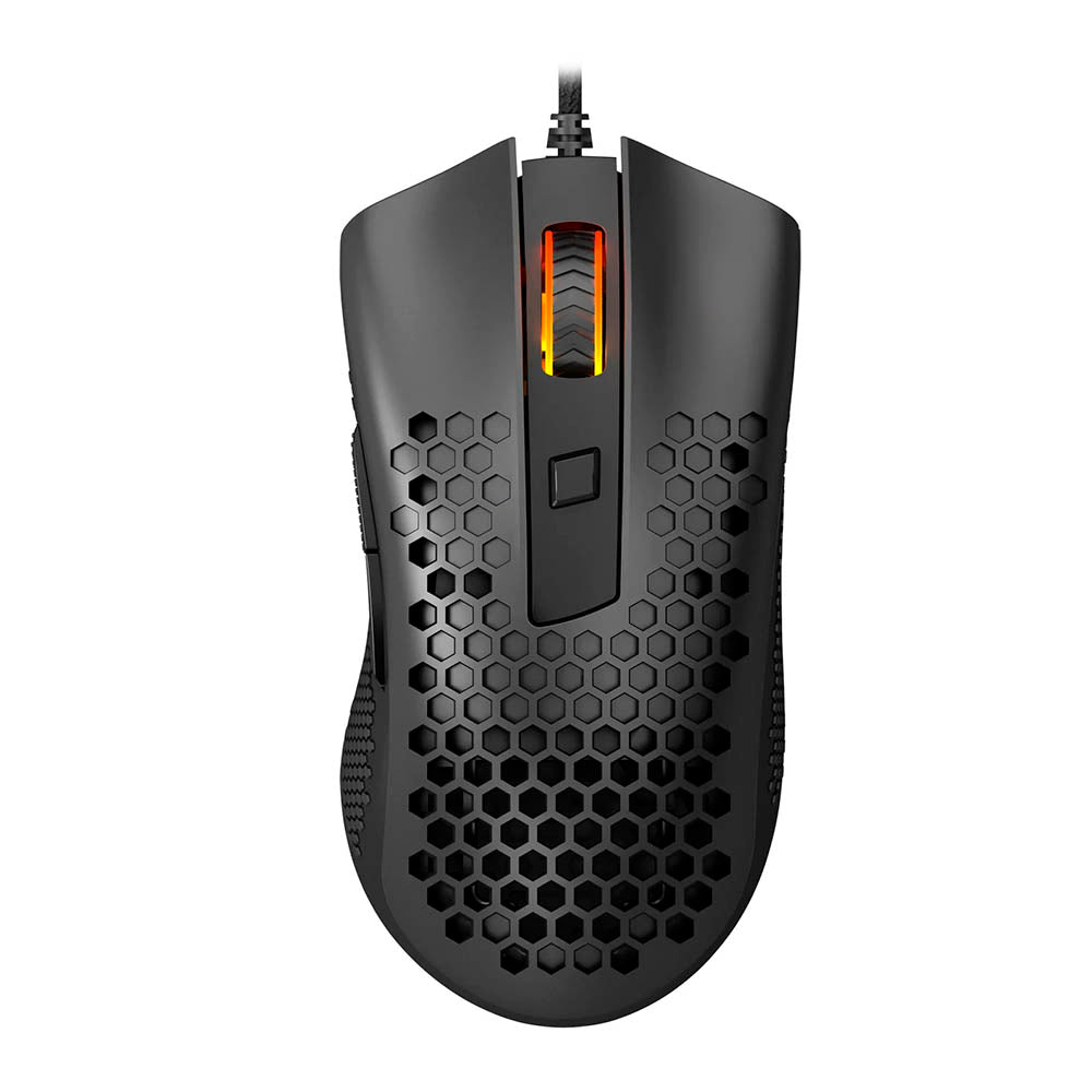 Mouse Gamer Redragon Storm Basic 12400 dpi 6 Botões Preto RGB - M808-N