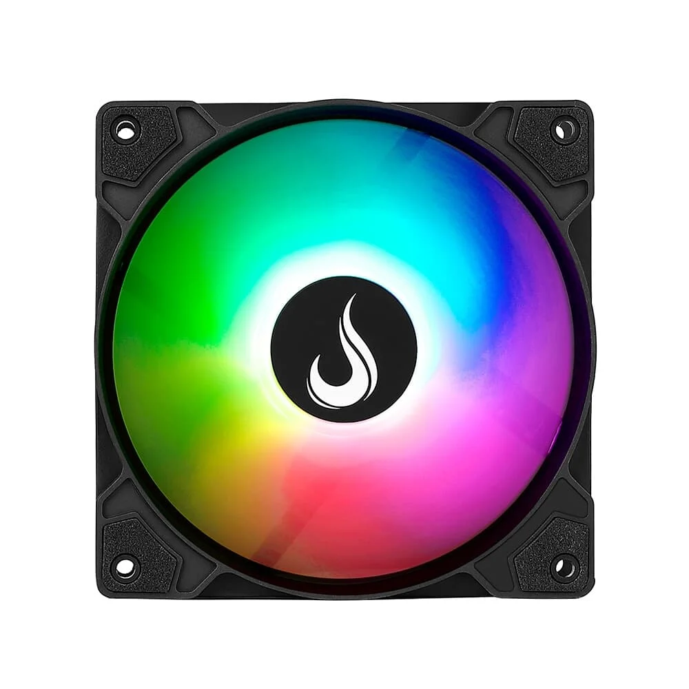 Kit 3x Cooler Fan Para Gabinete  Rise Mode  Led Color Rainbow 120mm - RM-XLD-01-RBW