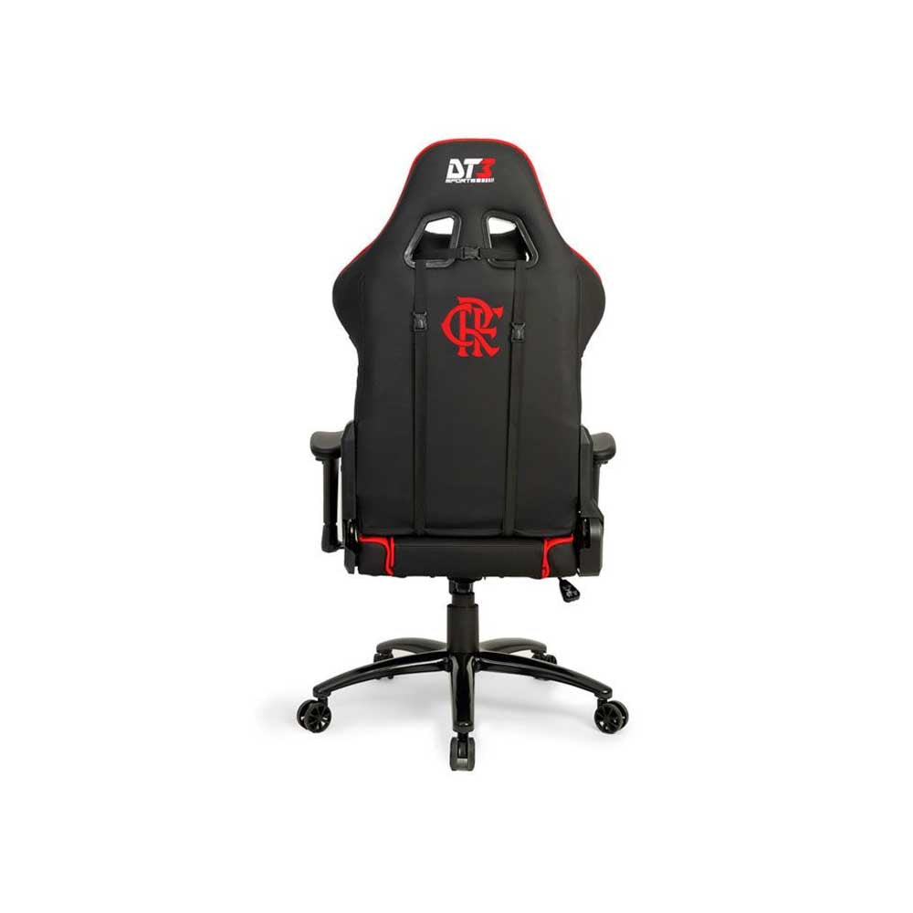 Cadeira Gamer DT3 Sports Elise Flamengo com Encosto Reclinável Vermelha e Preta - 11483-7