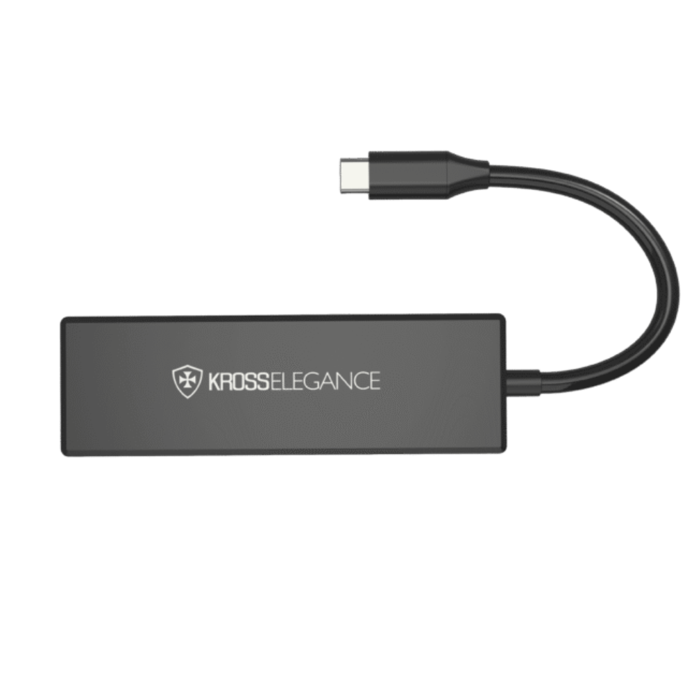 Hub  Usb Tipo USB-C 4x Portas USB 3.0 Kross Elegance - KE-UC4163