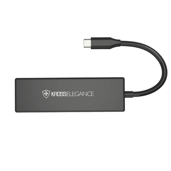 Hub  Usb Tipo USB-C 4x Portas USB 3.0 Kross Elegance - KE-UC4163