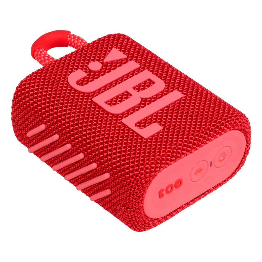 Caixa de Som Portátil Bluetooth JBL GO3 4.2W Vermelha