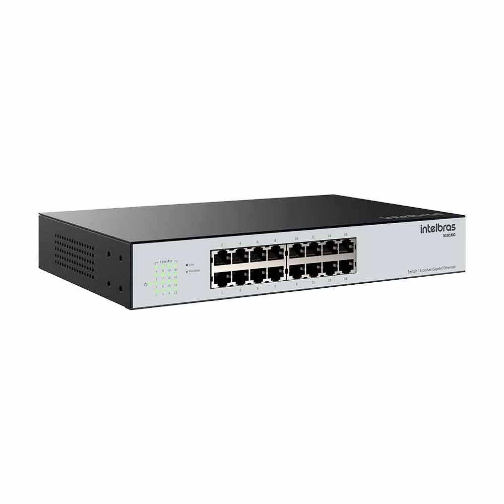 Switch 16 Portas Gigabit 10/100/1000 Mbps Intelbras - 4760082