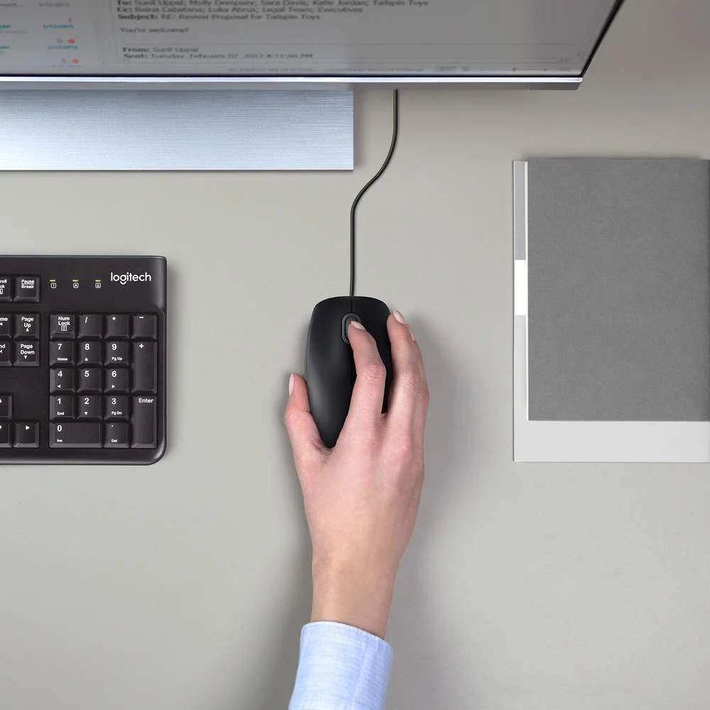 Mouse Usb Logitech Business B100 Preto - 910-001439