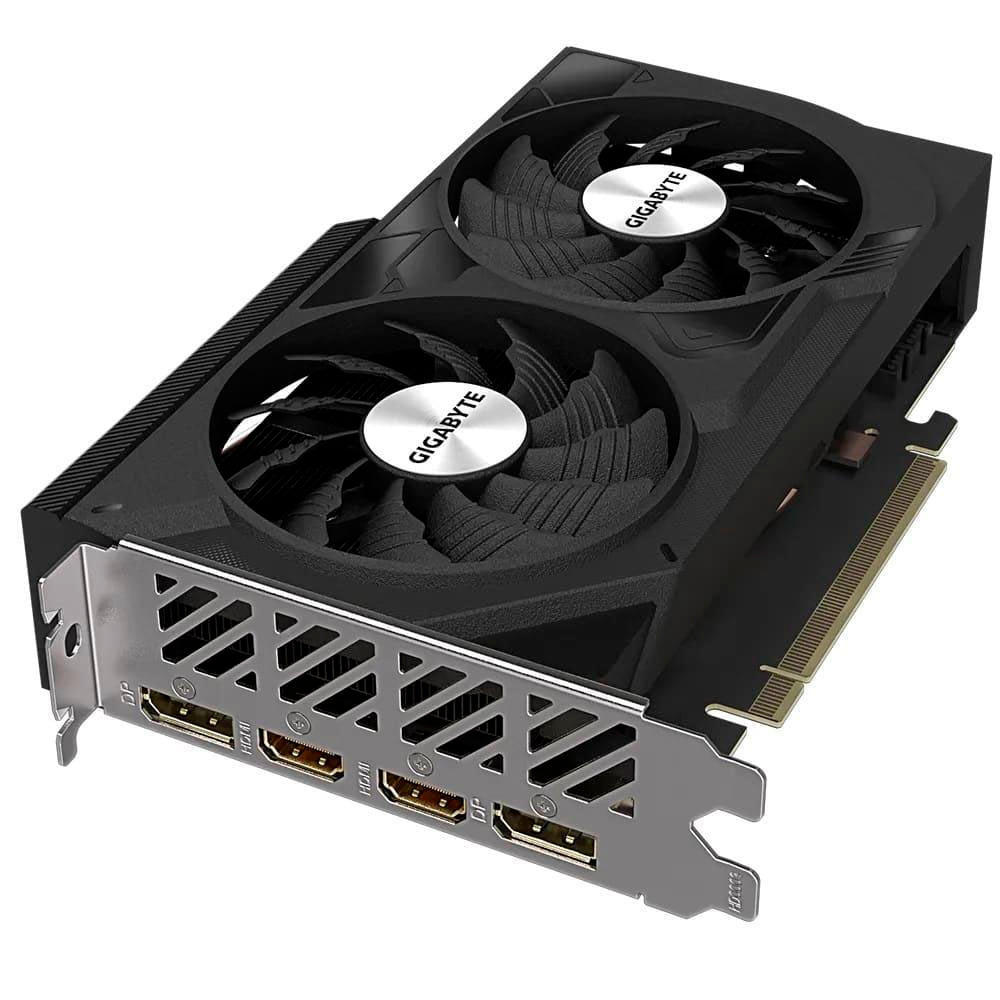 Placa De Video 8Gb RTX 4060 Gddr6 Gigabyte Windforce Nvidia GeForce 128bits 2460mhz 2x Displayport 2x Hdmi - GV-N4060WF2