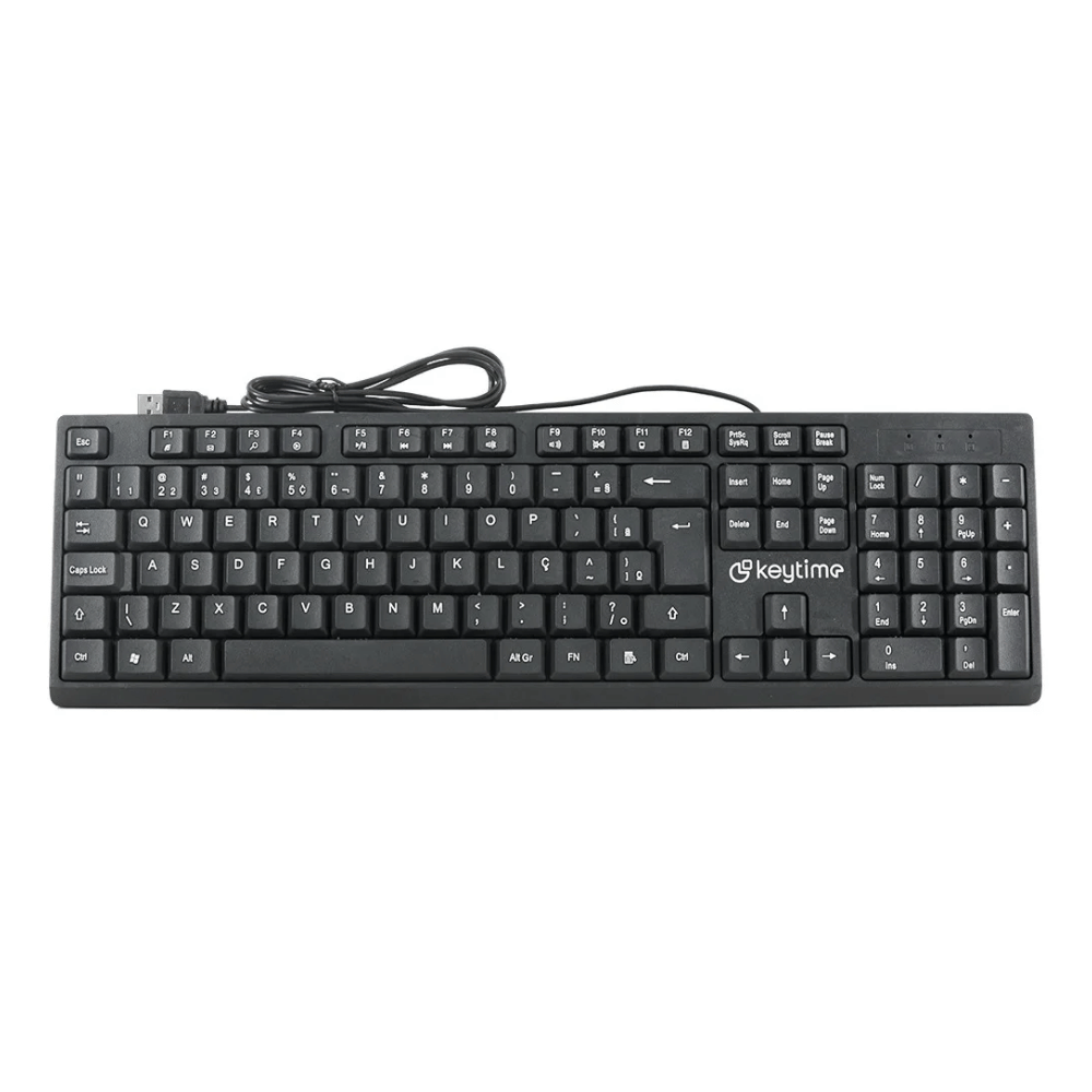 Teclado Usb Abnt2 Keytime Typeflow Preto - KYT00009