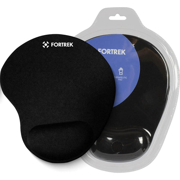 Mousepad Com Apoio De Pulso Ergonômico Em Gel Cor Preto Fortrek - ERG-102
