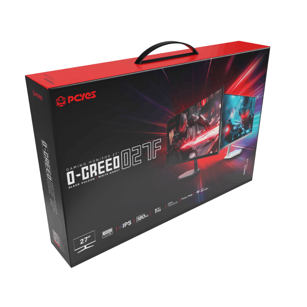 Monitor Gamer Led 27" Pols PCYes O-Creed  O27F Full HD VA 180Hz 1Ms Hdmi Displayport  Preto - PMGO27F180BV