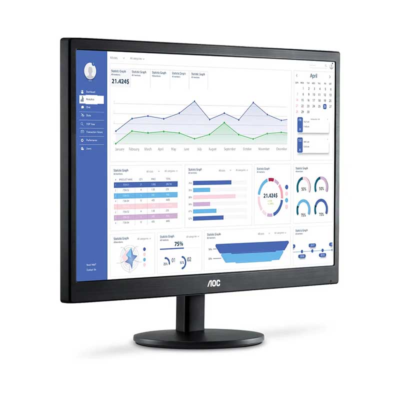 Monitor Led 23.6 Pols Aoc Vga Hdmi 1920 x 1080 Preto - M2470SWH2