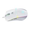 Mouse Gamer Usb Fortrek Crusader Rgb 12800 Dpi Branco