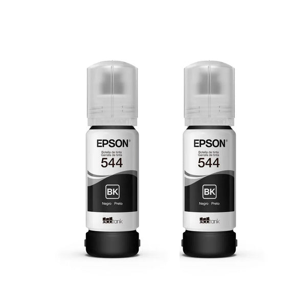 Kit Refil De Tinta C/ 2 Garrafas Epson T544120-2P 2x65ml - Preto - P/ L3150 L3110 L5190