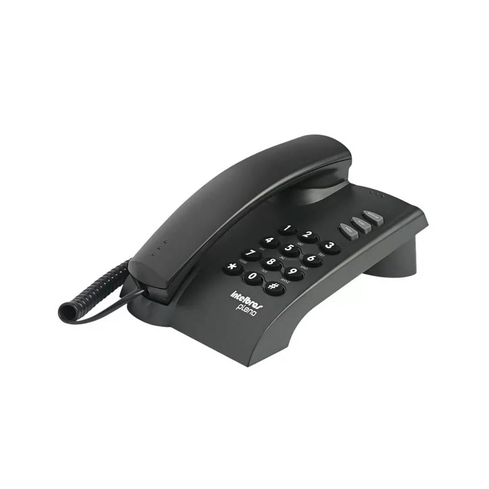 Telefone Intelbras Pleno C/ Chave de Bloqueio Preto - 4080057