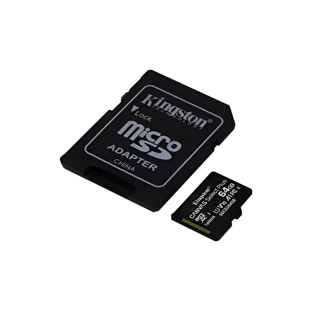 Cartão De Memória 64gb Micro Sd Card Kingston Canvas Select Plus Cl 10 - SDCS364GB