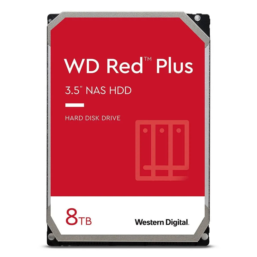 Hd Para Servidor Nas 8tb Western Digital Wd Red Plus 3.5 Sata III 6gb/S 256mb - WD80EFPX