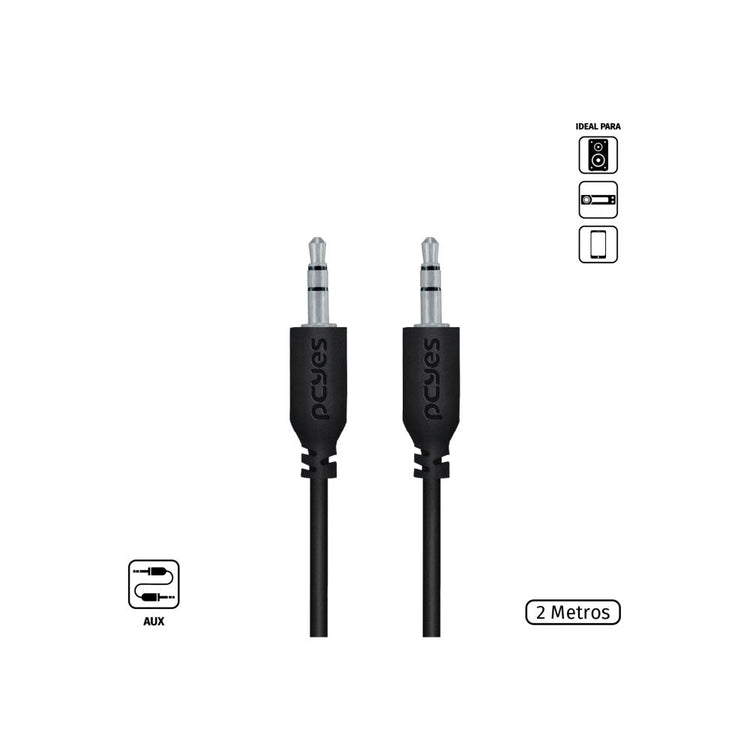Cabo P2 Macho x Macho 2mt PCYes - P35M - 2 - Truedata