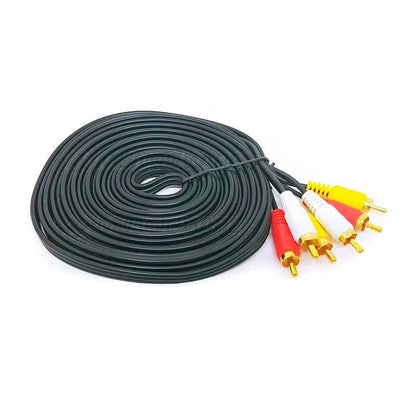 Cabo Rca 3x3 (Vermelho Branco E Amarelo) Video Composto - 2 mts - Truedata