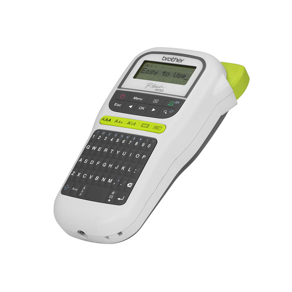Etiquetadora Rotulador Portátil Brother PT-H110 Cinza- PTH110BK - Fita TZe