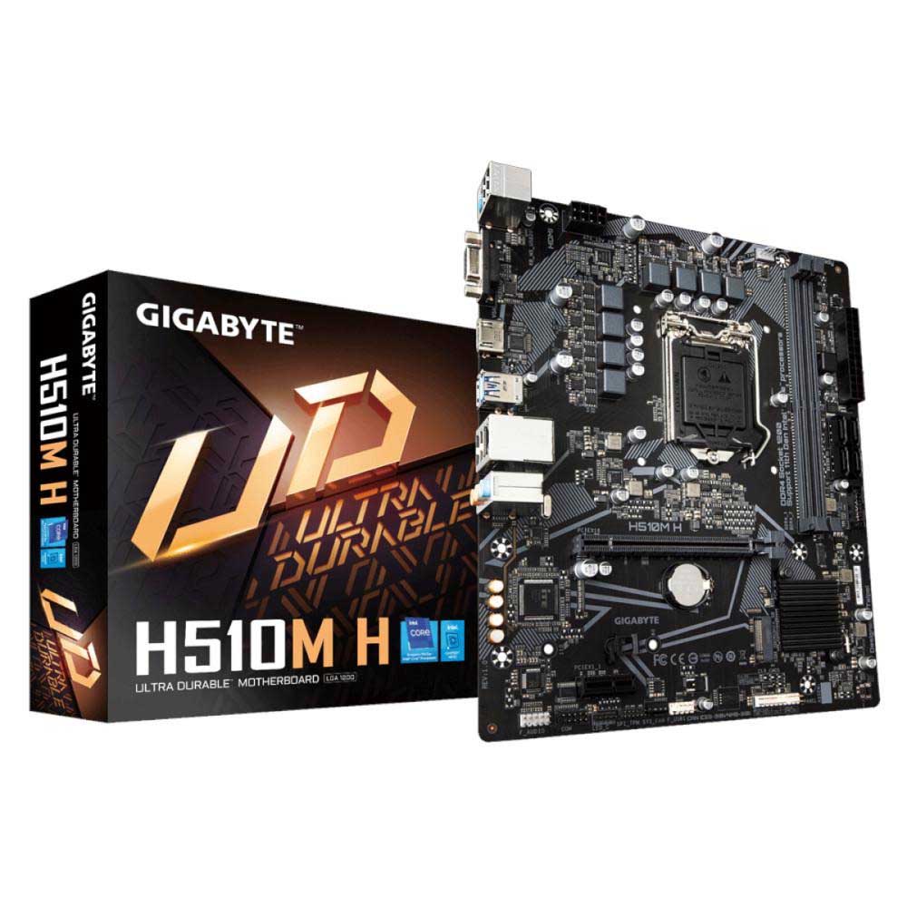Placa Mae Gigabyte H510M-H Matx Lga 1200 Ddr4 2666Mhz Hdmi M.2 (10a e 11a Geração)