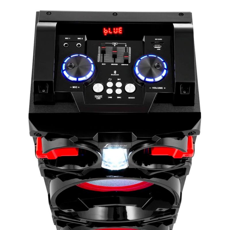 Caixa De Som Amplificada Bluetooth Lenoxx CA3900 1000W Led - 286001 - Truedata