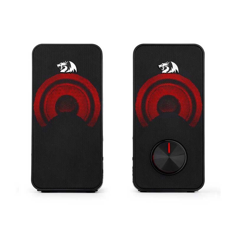 Caixa De Som Gamer 2.1 Redragon Stentor 5W Led Vermelho USB P2 - GS500 - Truedata